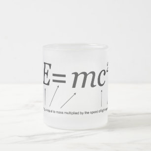 E=MC2 Einstein's Relativiteitstheorie Matglas Koffiemok