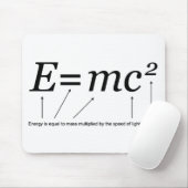 E=MC2 Einstein's Relativiteitstheorie Muismat (Met muis)