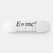 E=MC2 Einstein's Relativiteitstheorie Skateboard (Horizontaal)
