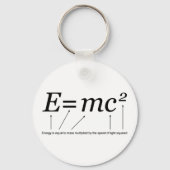 E=MC2 Einstein's Relativiteitstheorie Sleutelhanger (Voorkant)