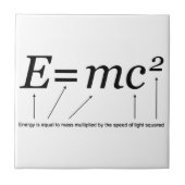 E=MC2 Einstein's Relativiteitstheorie Tegeltje (Voorkant)
