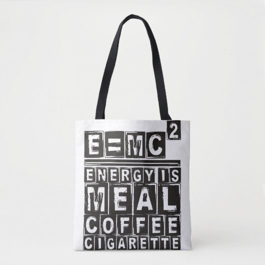 E = mc2 "Einsteinvergelijking" - licht Tote Bag (Voorkant)