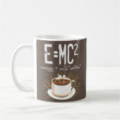 E=MC2 Energy Milk Coffee Funny Chemistry Science Koffiemok (Links)