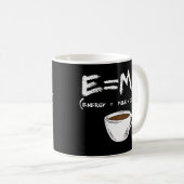 E = MC2 Energy Milk Coffee Funny Science Coffee Koffiemok (Voorkant rechts)