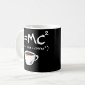 E = MC2 Energy Milk Coffee Funny Science Coffee Koffiemok (Voorkant links)