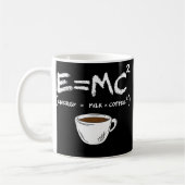 E = MC2 Energy Milk Coffee Funny Science Coffee Koffiemok (Links)