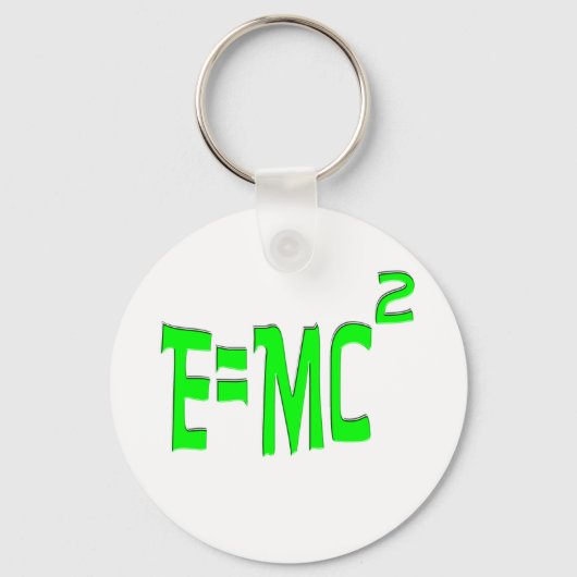 E=MC2 (groen) Sleutelhanger (Voorkant)