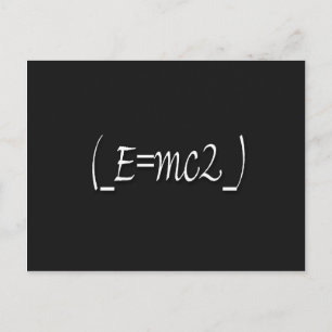 (_E=mc2_) kopie Briefkaart