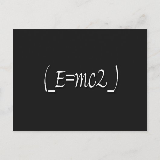 (_E=mc2_) kopie Briefkaart (Voorkant)
