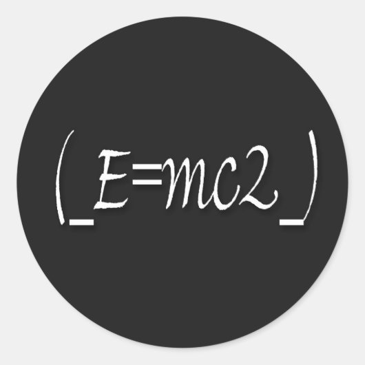 (_E=mc2_) kopiëren Ronde Sticker (Voorkant)