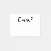 E=mc2 Massa Energie Equivalent Lichtsnelheid Fysic Post-it® Notes (Voorkant)
