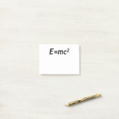 E=mc2 Massa Energie Equivalent Lichtsnelheid Fysic Post-it® Notes (Op bureau)