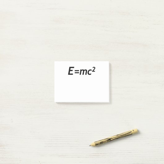 E=mc2 Massa Energie Equivalent Lichtsnelheid Fysic Post-it® Notes (Op bureau)