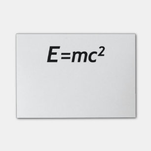 E=mc2 Massa Energie Equivalent Lichtsnelheid Fysic Post-it® Notes