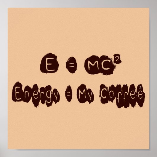 E = MC2 POSTER (Voorkant)