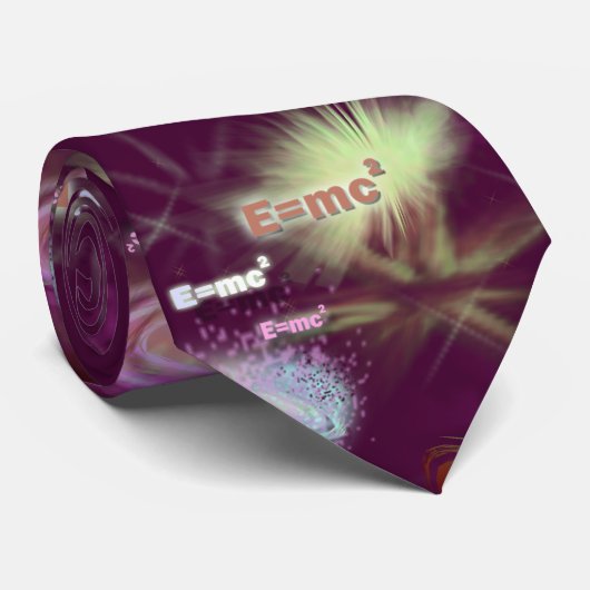E=mc2 radioactieve Stropdas (Opgerold)