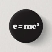 e = mc2 ronde button 3,2 cm (Voorkant)