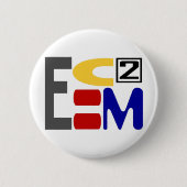 E=MC2 RONDE BUTTON 5,7 CM (Voorkant)