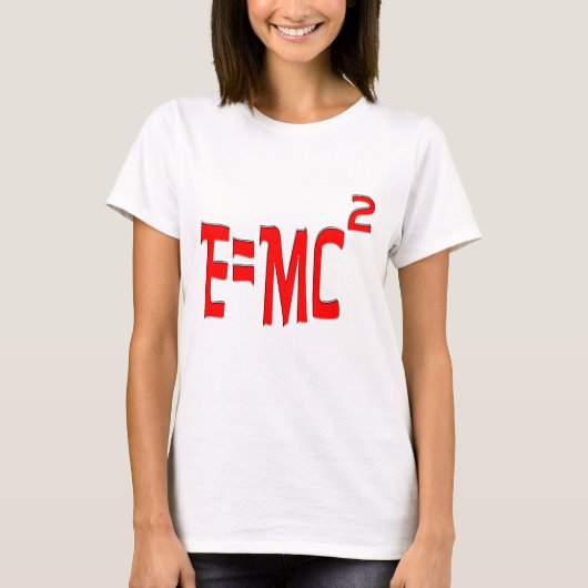 E=MC2 (rood) T-shirt (Voorkant)