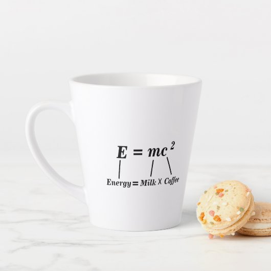 E=mc2 science physics energy Einstein grappige kof Latte Mok (In situ)