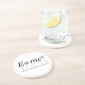 E=MC2 Theorie van Relativiteit Zandsteen Onderzetter (Zijkant)