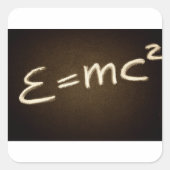 e=mc2... vierkante sticker (Voorkant)