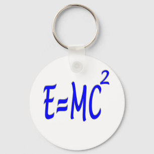 E = MC 2 (blauw) Sleutelhanger
