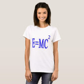 E=MC 2 (blauw) T-shirt (Voorkant volledig)