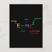 E = MC^2. E staat voor MC Squared Briefkaart (Voorkant)