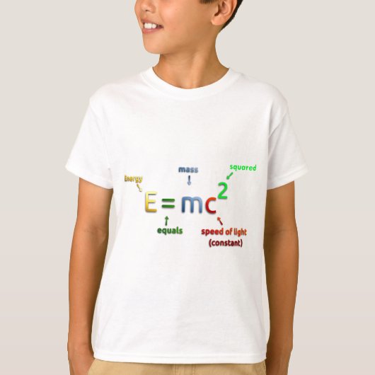 E = MC^2. E staat voor MC Squared T-shirt (Voorkant)