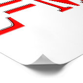 E=MC 2 (rood) Poster (Hoek)