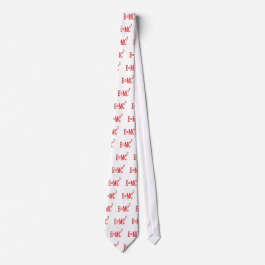 E=MC 2 (rood) Stropdas (Voorkant)