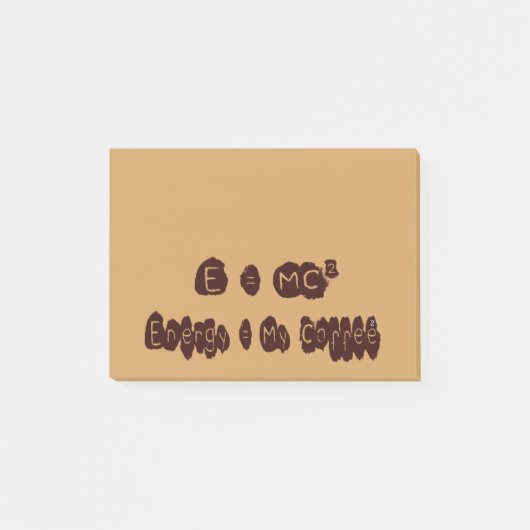E=MC Coffee Post-it® Notes (Voorkant)
