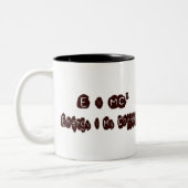 E=MC Coffee Tweekleurige Koffiemok (Links)