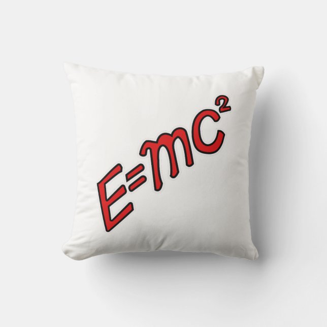 E = mc² – Genieus Modus Aan Kussen (Voorkant)