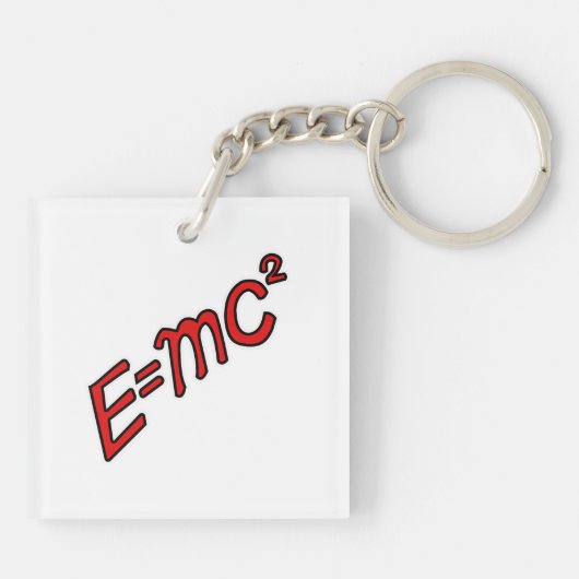 E = mc² – Genius Mode On Sleutelhanger (Achterkant)