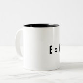 E=MC Hammer! Tweekleurige Koffiemok (Voorkant links)