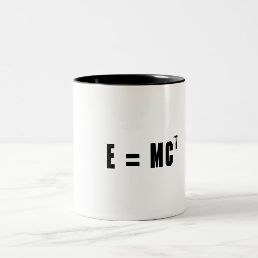 E=MC Hammer! Tweekleurige Koffiemok (Center)