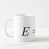 E = mc² koffiemok (Links)