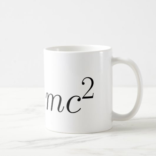 E = mc² koffiemok (Rechts)