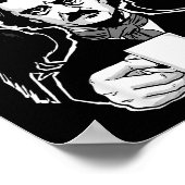 E Me Some Coffee Funny Edgar Allan E Pun Poster (Hoek)