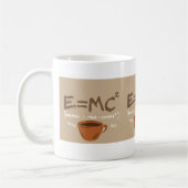 E = Melk × Coffee² Grappige Energie Vergelijking M Koffiemok (Links)