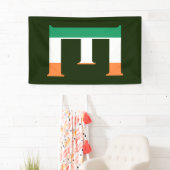 E Monogram bedekt met Ierse vlag (v) brcnt Spandoek (Insitu)