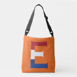 E Monogram bedekt met NLD Vlag op of cbbcnt Crossbody Tas
