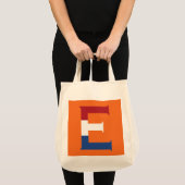 E Monogram bedekt met NLD Vlag op of gtcnt Tote Bag (Voorkant (product))