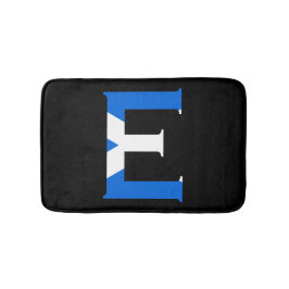 E Monogram bedekt met Schotse vlag bmcnt Badmat