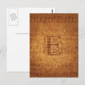 E-monogram Briefkaart (Voorkant / Achterkant)