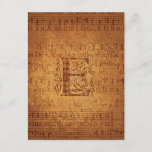 E-monogram Briefkaart