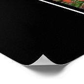 E Monogram Creëer Uw eigen 8 Foto Collage Black Poster (Hoek)