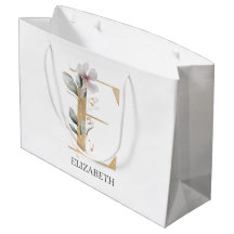 E Monogram Floral Aangepast